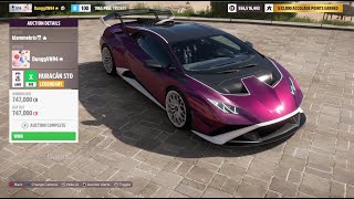 Forza Horizon 5 Auction House Sniping Lamborghini Huracan STO