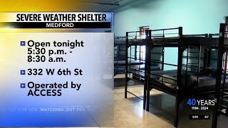 ACCESS is opening Medford's severe weather shelter tonight