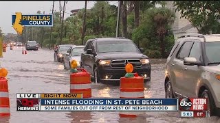 Intense flooding in St. Pete Beach