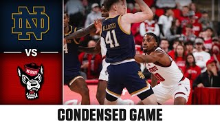 Notre Dame vs. NC State Condensed Game | 2024-25 ACC Men's Basketball