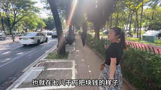 坐8路公交车，游览三亚湾椰梦长廊，看看今年来三亚过冬人多吗？