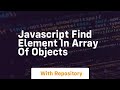 javascript find element in array of objects
