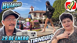 ESTO PASÓ EN HUANIQUEO este 29 de enero, TIANGUIS DEL MIERCOLES, fiestas de la Candelaria