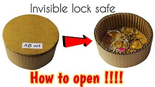 DIY Invisible Lock Safe || How To Make Secret Lock Safe Box
