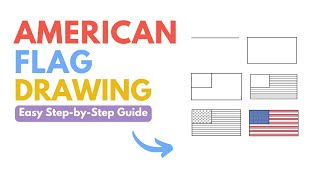 How to Draw the American Flag step-by-step with this beginner-friendly guide 🖌️