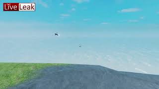 Beachgoer captures fatal plane crash off the coast of California (Roblox Live Leak) #shorts