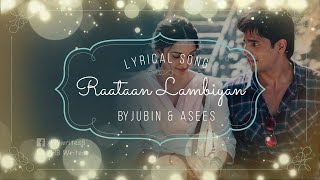 Raataan Lambiyan Full Song (LYRICS) Jubin Nautiyal, Asees Kaur | Shershah Movie #hbwrites #shershaah