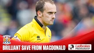 Jamie MacDonald makes brilliant reaction save