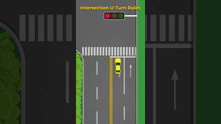 The $300 Crosswalk Trap! (Intersection U-Turns) 🛑💸 #driving #drivingtips #trafficrules #uturn
