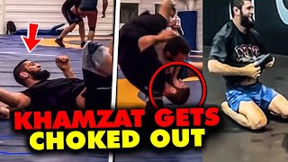 Khamzat Chimaev GETS CHOKED OUT by Chechen World Champion, WILD REACTIONS! UFC 313,Dricus du Plessis