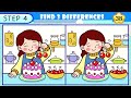 spot the difference spot the 3 differences brain training 【😀normal】 887