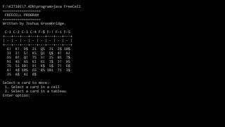 FreeCell written in Java