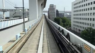 タイムラプス新交通ゆりかもめ、最後方席 台場〜新橋(2020/05/30）Yurikamome Line front car view movie Daiba~shimbashi TimeLapse