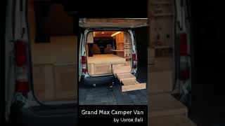 Grand Max Camper Van menggunakan Interior dari Kayu