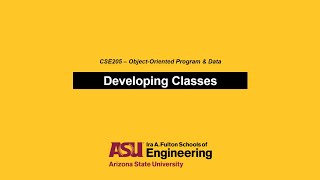 CSE 205 - Developing Classes Workshop