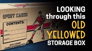 Old Yellowed 900 Count Sports Card Storage Box - Keeping or Selling?