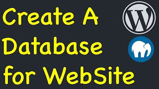 Create a database in PhpMyAdmin using MAMP for Your Wordpress WebSite