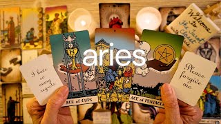 ARIES LOVE TAROT TODAY- THIS GOES WAY BEYOND AN APOLOGY!! 🤩💗