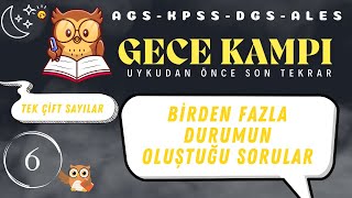 GECE KAMPI-UYKUDAN ÖNCE SON TEKRAR- MATEMATİK #dgs #ags #kpss #ales #yks