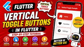FLUTTER ANDROID - VERTICAL TOGGLE BUTTON || TUTORIAL