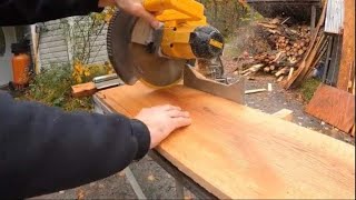 How to CUT wide boards on a chop saw