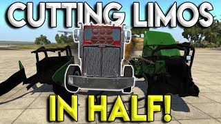 JEEP LIMO GETS SPLIT IN HALF BY DIESEL! - BeamNG Drive Gameplay & Crashes - Police Chases & Crashes