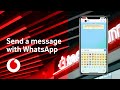 WhatsApp | How to send a message | iOS iPhone | TechTeam | Vodafone UK