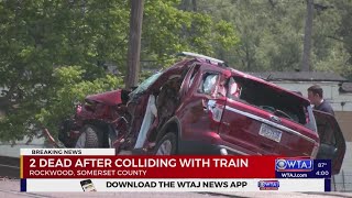 Two women killed in Somerset County train, SUV crash at crossing