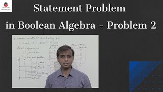 Statement Problem in Boolean Algebra - Problem 2 | Digital Electronics