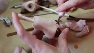 Sculpting a Ball-Jointed Doll Torso (BJD) from Polymer Clay - http://www.makingfairies.com/