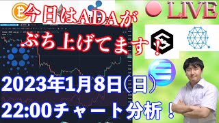 【LIVE】【社会人向け】【投資・暗号資産】2023年1月8日(日)22:00チャート分析