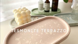 Jesmonite Terrazzo Trays | DIY Jesmonite AC100 for beginners | 테라조 트레이 만들기 제스모나이트 아크릴 레진