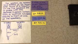 Sound Wave Interference: Example Problem