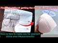 Learn how to make a homemade bra cup using your measurement/ Custom Made Bra Cup