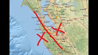 Earthquake swarm on the San Andreas fault. San Francisco Bay California. Friday 1/20/2023