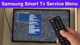 How to Access Service Menu Old Samsung Smart Tv
