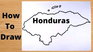 Honduras Map Drawing - Easy Trick