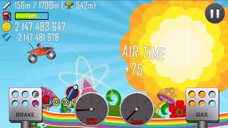 KIDS GAMES ONLINE-Hill Climb RACING multiple CAR RAINBOW ROAD/GAME PLAY#9