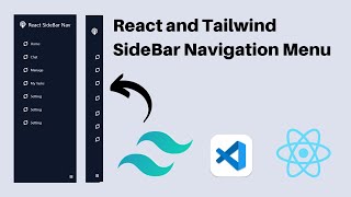 Sidebar Navigation Menu Tutorial using React js and Tailwind css | React js and tailwind css