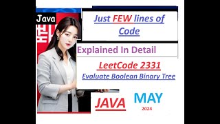 Evaluate Boolean Binary Tree | LeetCode 2331 | Full Binary Tree | Java Solution | Developer Coder