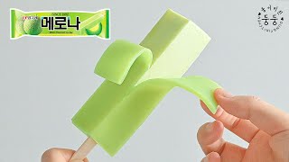 3 ingredients ice cream Jjondeugi (Korean street food)