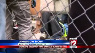 Time capsule removed from Massachusetts statehouse