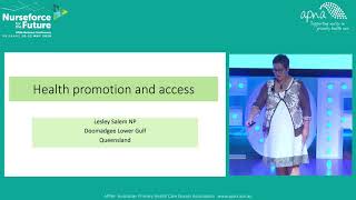 Health Promotion and Access - Lesley Salem