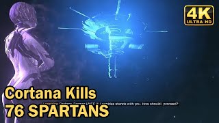 Halo Infinite Cortana Kills 76 Spartans Cutscene 4K