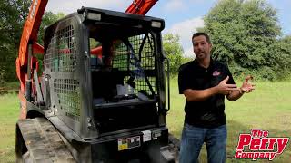 Kubota Track Loader Replacement Windshield and Mechanical Fastening System.