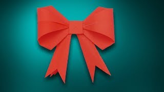 How to make a paper Bow/Ribbon || Easy origami step by step Bow/Ribbons for beginners making