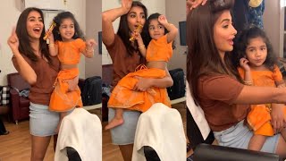 Pooja Hegde Dance With Allu Arjun Daughter Allu Arha | Ramulo Ramula Song | #Poojahegde Videos