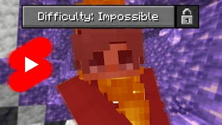 Minecraft, But I beat Fundy's difficulty😱 #Shorts