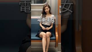 電車美女🎵素敵です  #aimovie #aiartwork #aiart #ai動画 #ai美女 #ai美女リアル