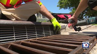 Several local cities utilizing high-tech screens to keep litter out of Biscayne Bay and South Fl...